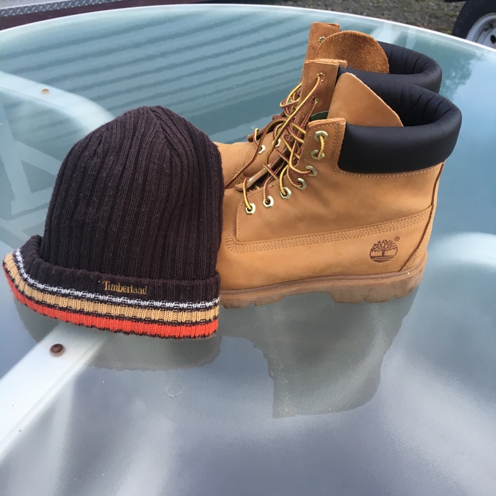 Timberland Boots and Hat Bundle